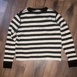 reformation striped cashmere sweater size small